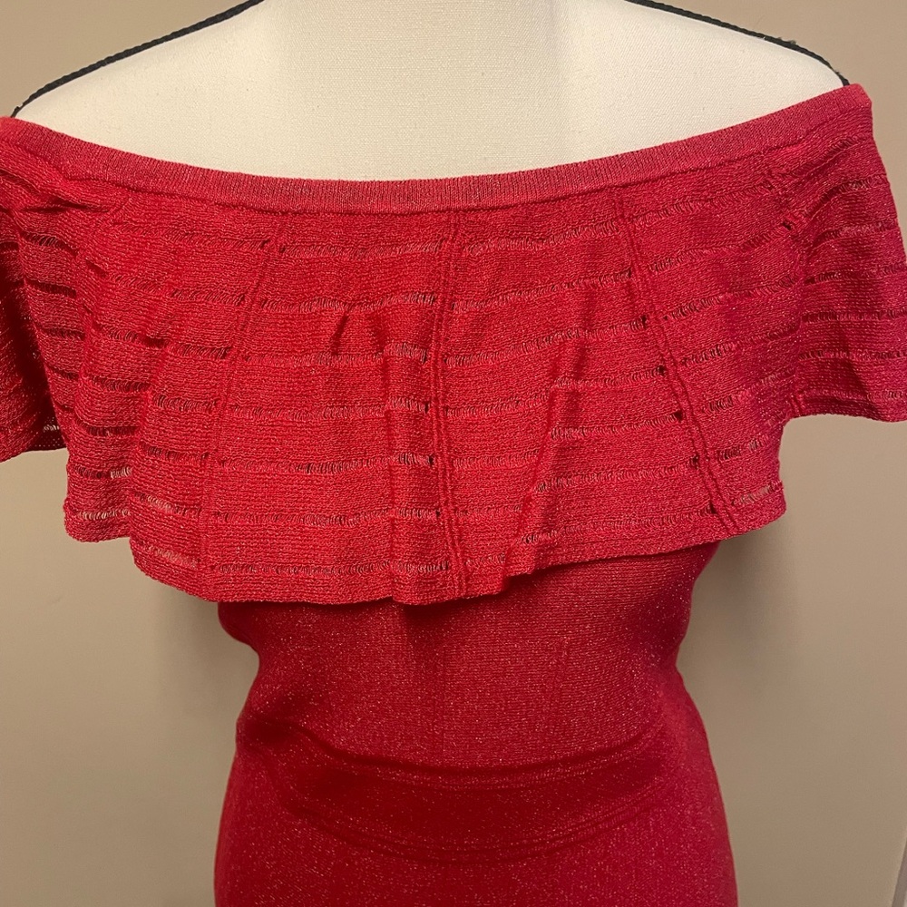 NWOT Detailed Red dress